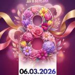 Любі наші жінки, чарівні дівчата, мами та бабусі!